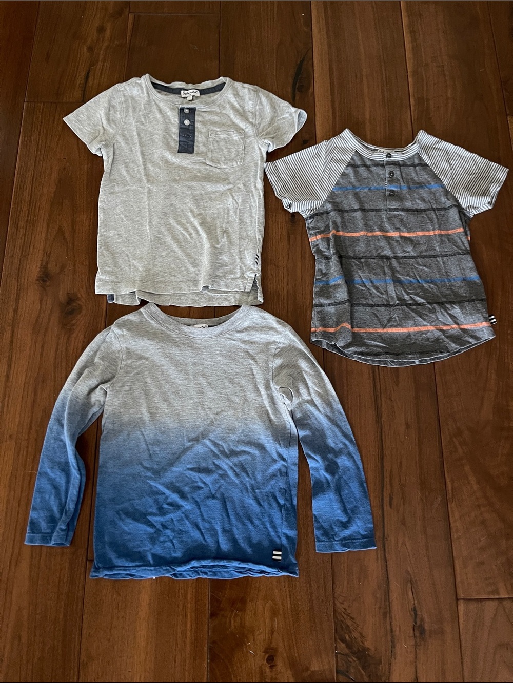 Splendid 3 Boys Gray & Blue Shirt Set - Casual Tops